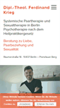 Mobile Screenshot of einzelundpaartherapie.de